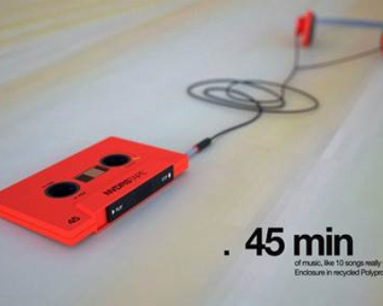 mp3播放器设计欣赏，新奇创意样式mp3数码产品设计